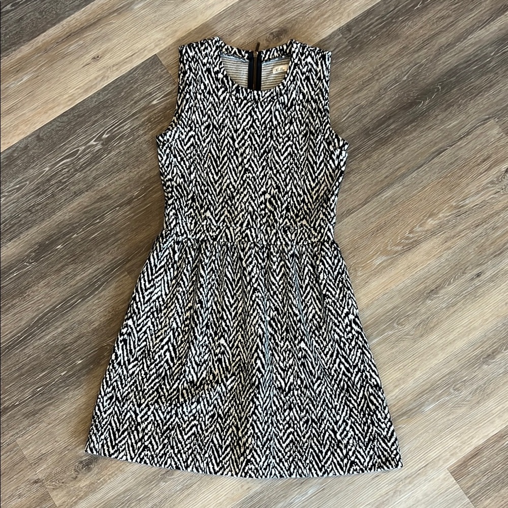 Madewell Black and White Womens Dress